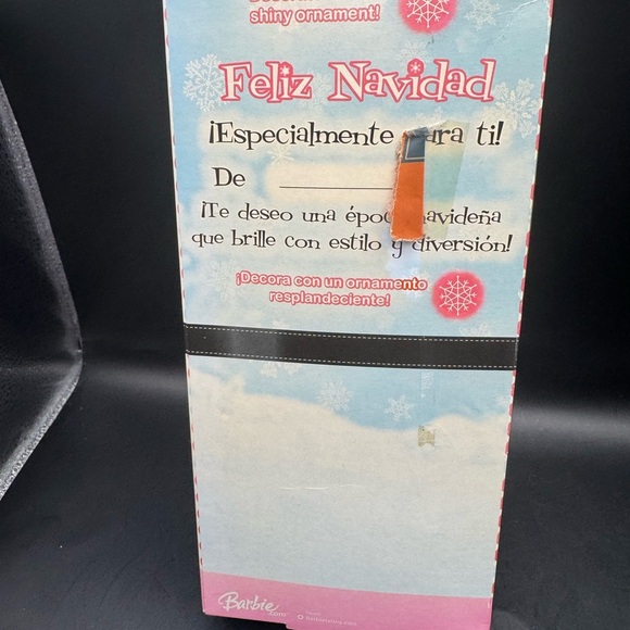 2007 Holiday Wishes Blonde Barbie Snowflake Ornament Included Mint Condition - Picture 5 of 7